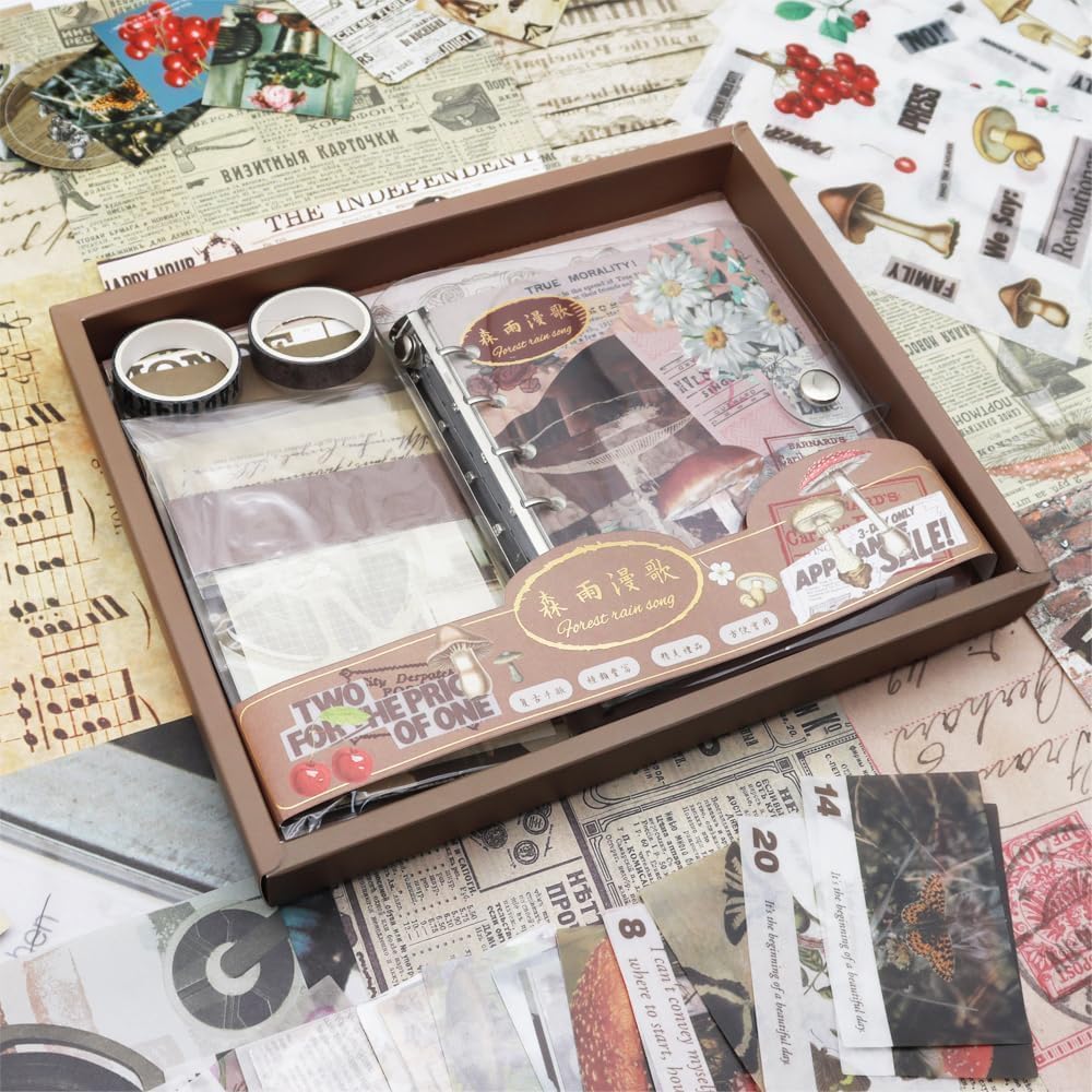 Post Office Mushroom Scrapbook Kit