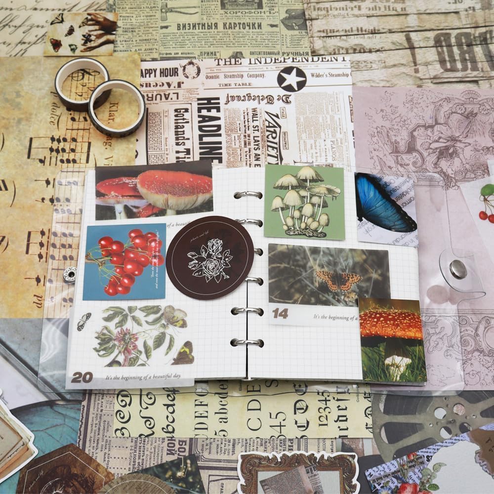 Post Office Mushroom Scrapbook Kit