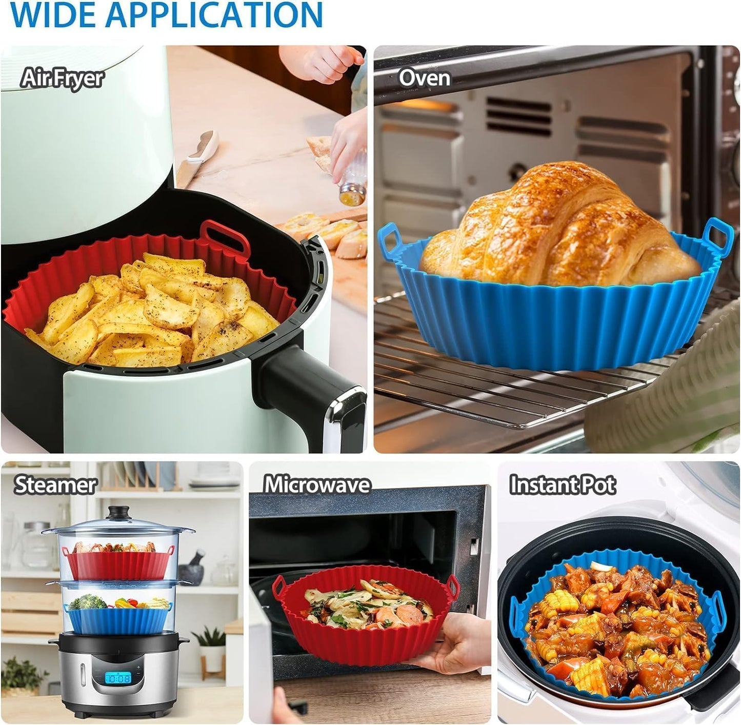 Air Fryer Silicone Pot (pack of 2)