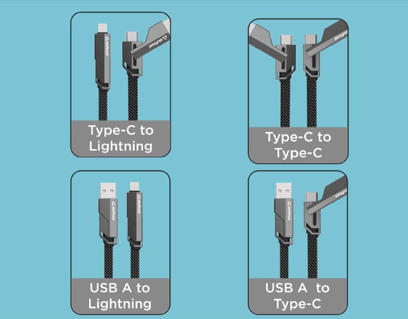 4 in 1 Fast Charging Data Cable