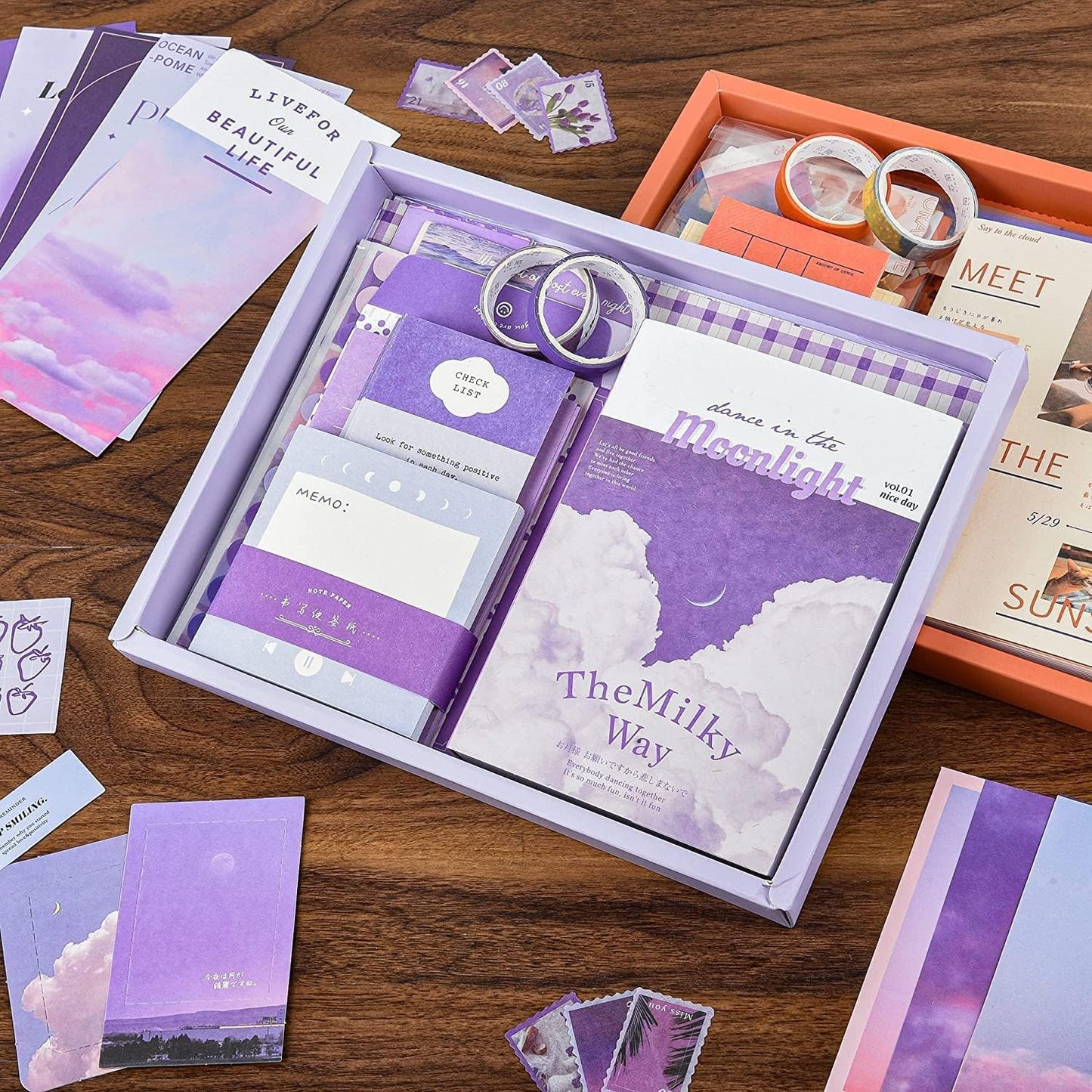 purple (Moonlight) Scrapbook kit