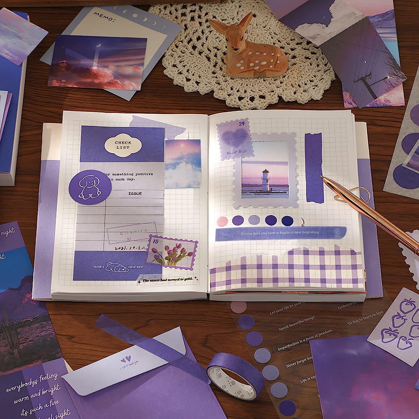 purple (Moonlight) Scrapbook kit