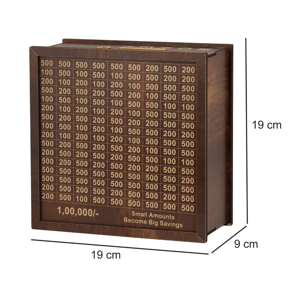 Wooden Money Saving Box Model-1