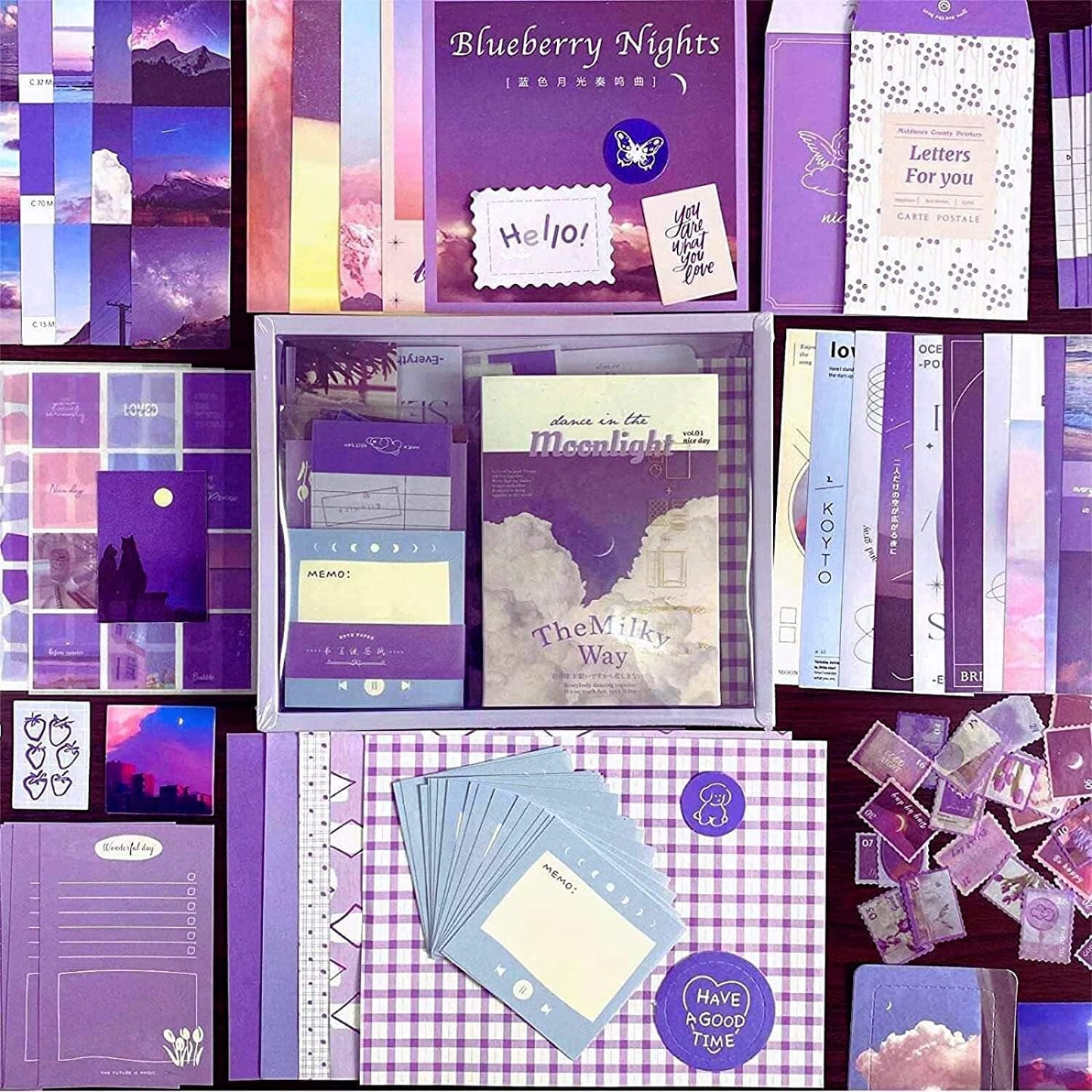 purple (Moonlight) Scrapbook kit