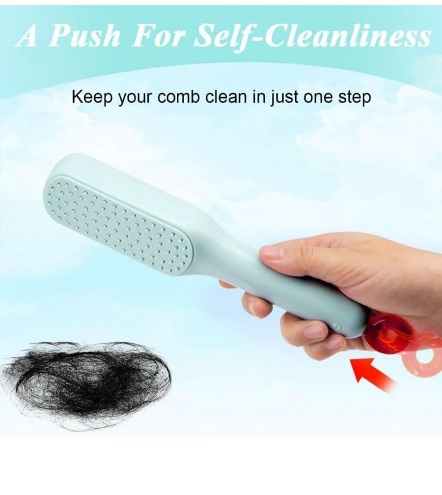 Self Cleaning Hair Brush (Pack Of 2)