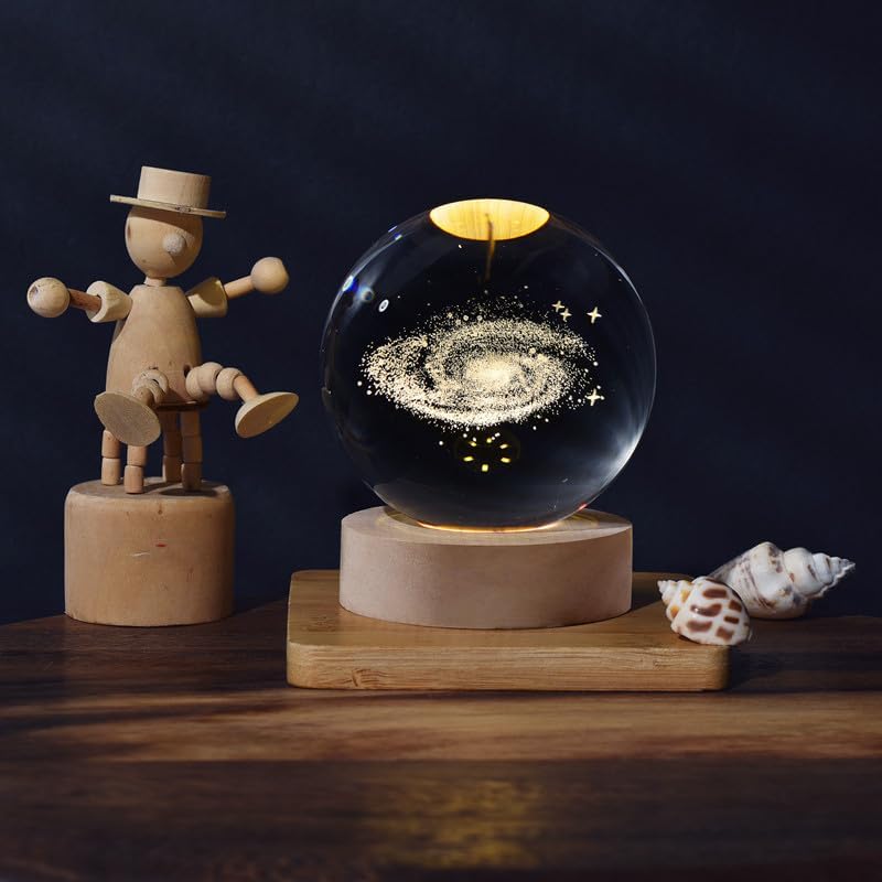 (GALAXY) 3D Crystal Ball Night Lamp