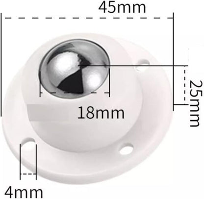 Caster Wheels White
