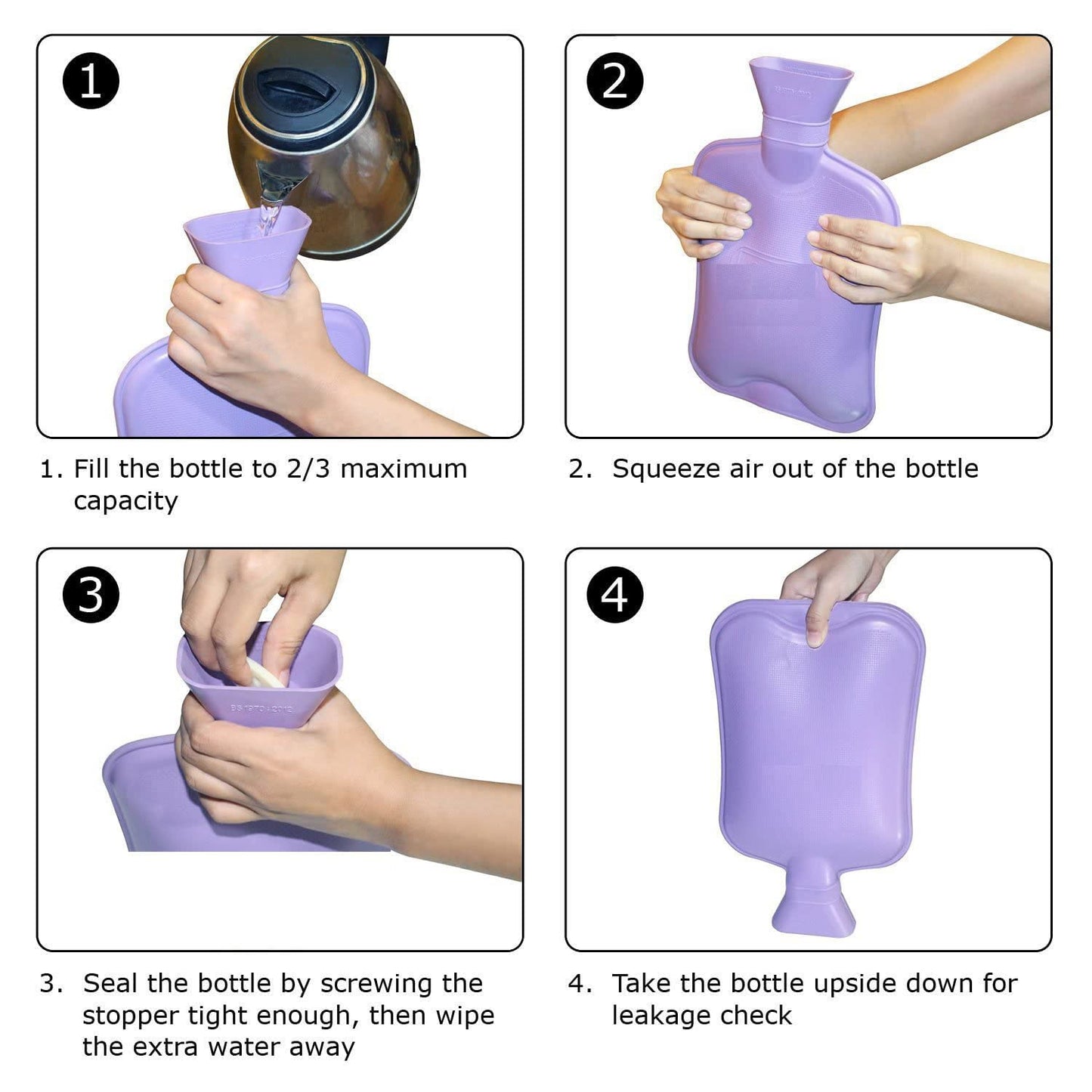 2 LITER RUBBER HOT BAGS