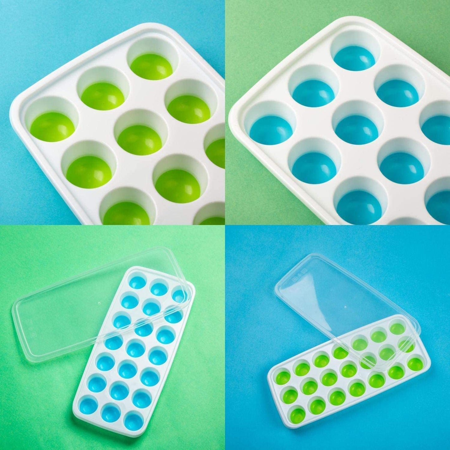 21 Silicone Ice Cube Trays Pcs-1