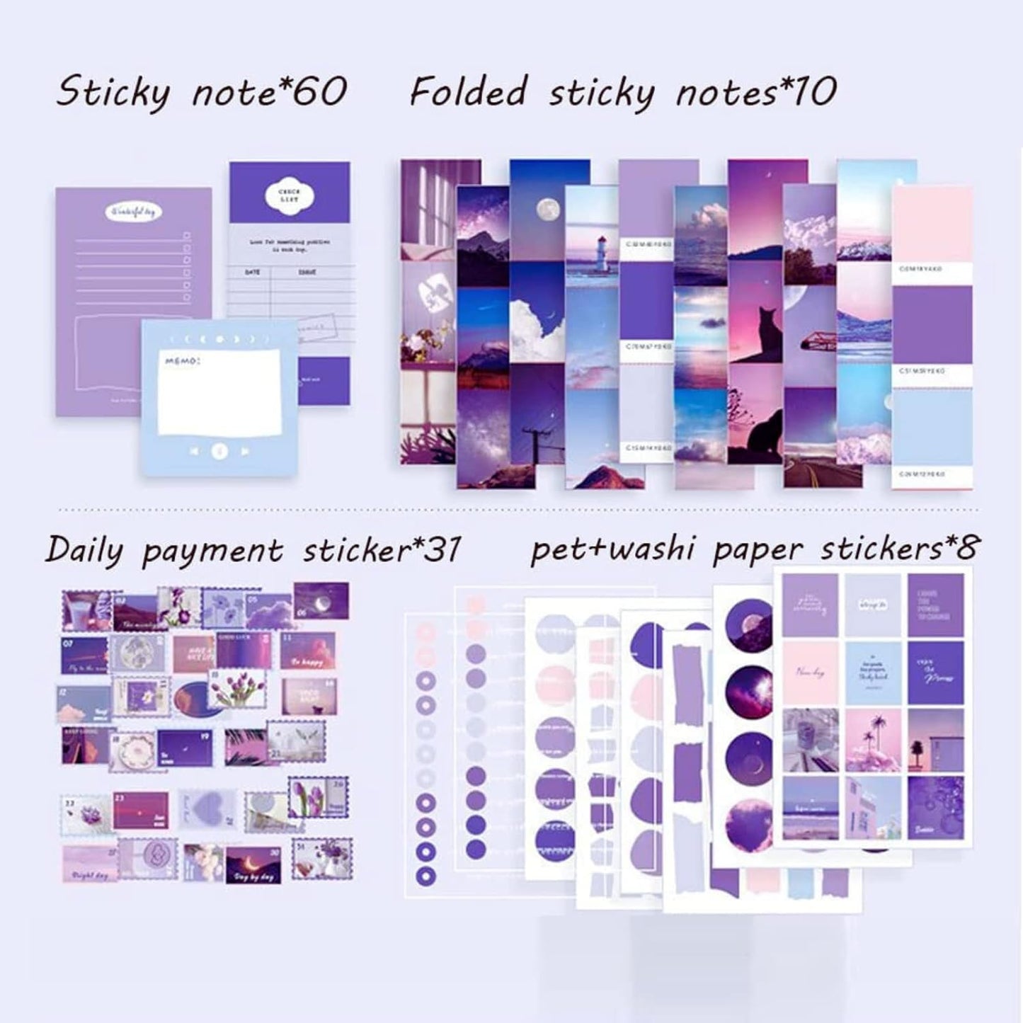 purple (Moonlight) Scrapbook kit