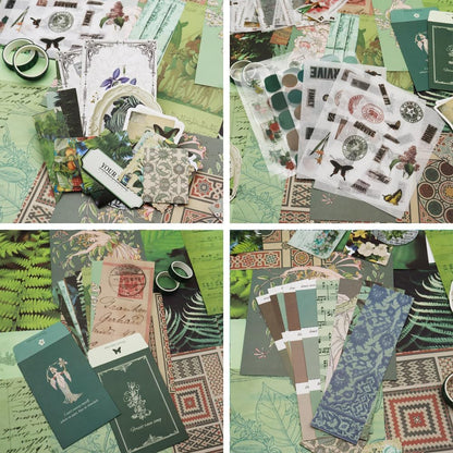 Green Butterfly Scrapbook Kit