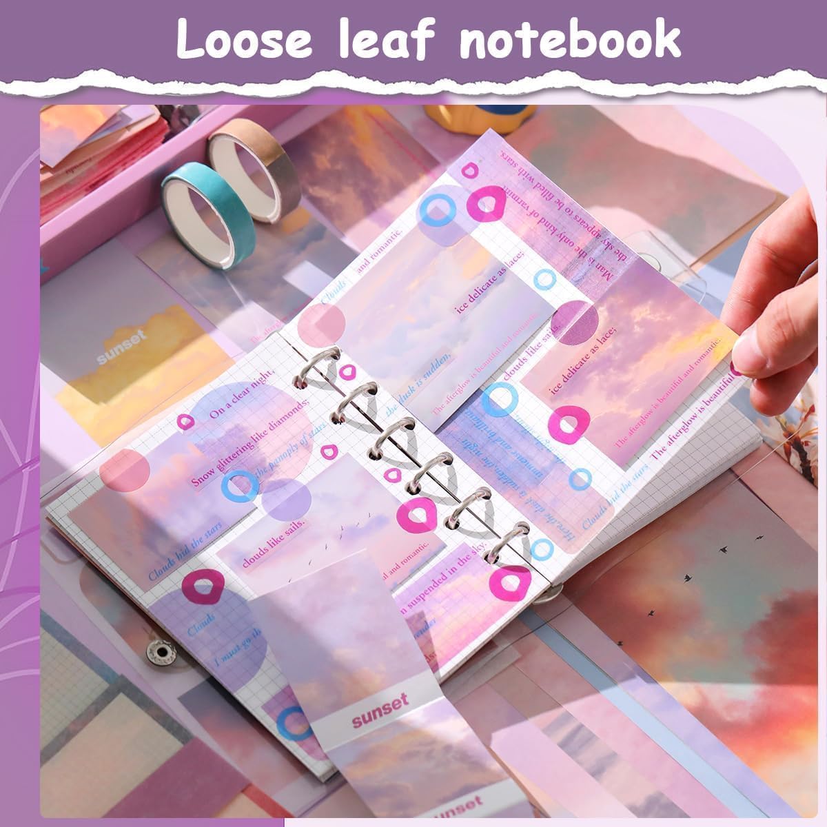 Sunset Glow Dark Scrapbook Kit