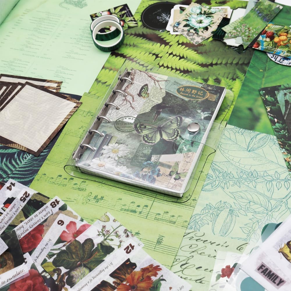 Green Butterfly Scrapbook Kit