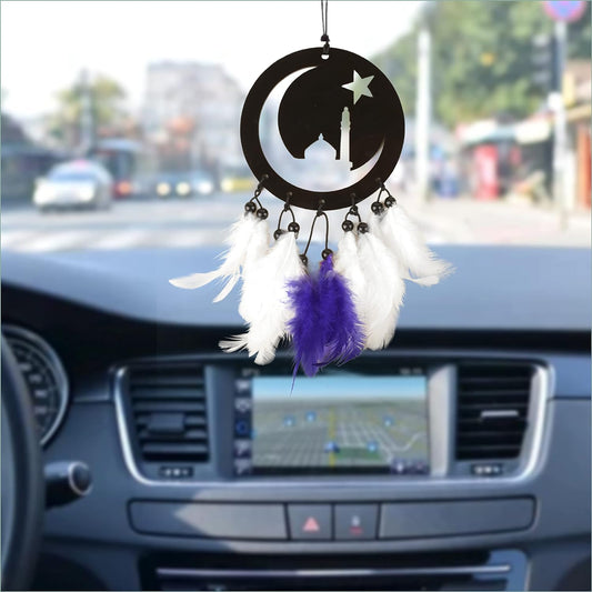 Chand Tare Dream Catcher for Car's Interior Mirror