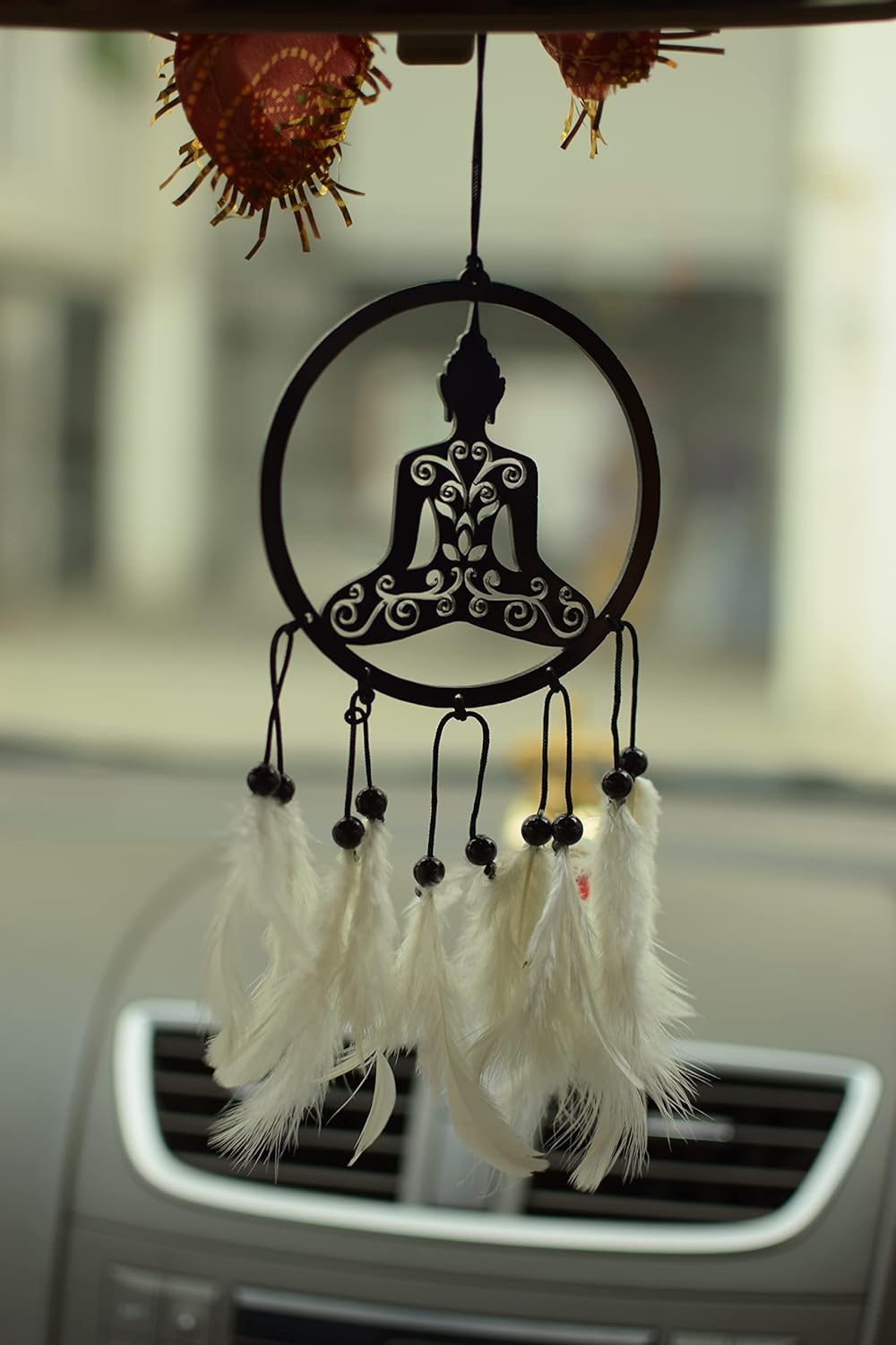 Buddha Dream Catcher for Car's Interior Mirror