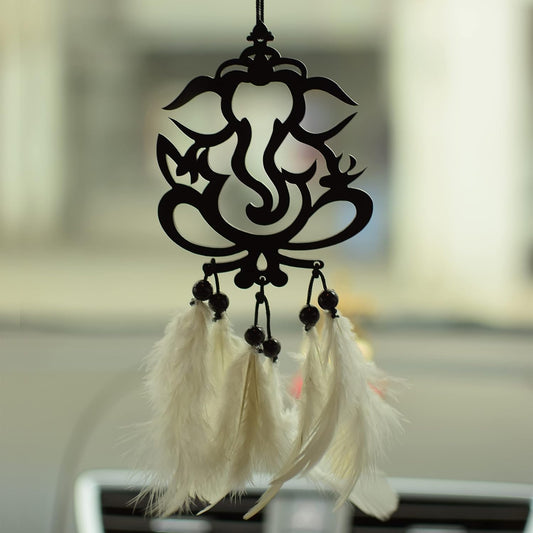 Shree Ganesh Dream Catcher for Car's Interior Mirror