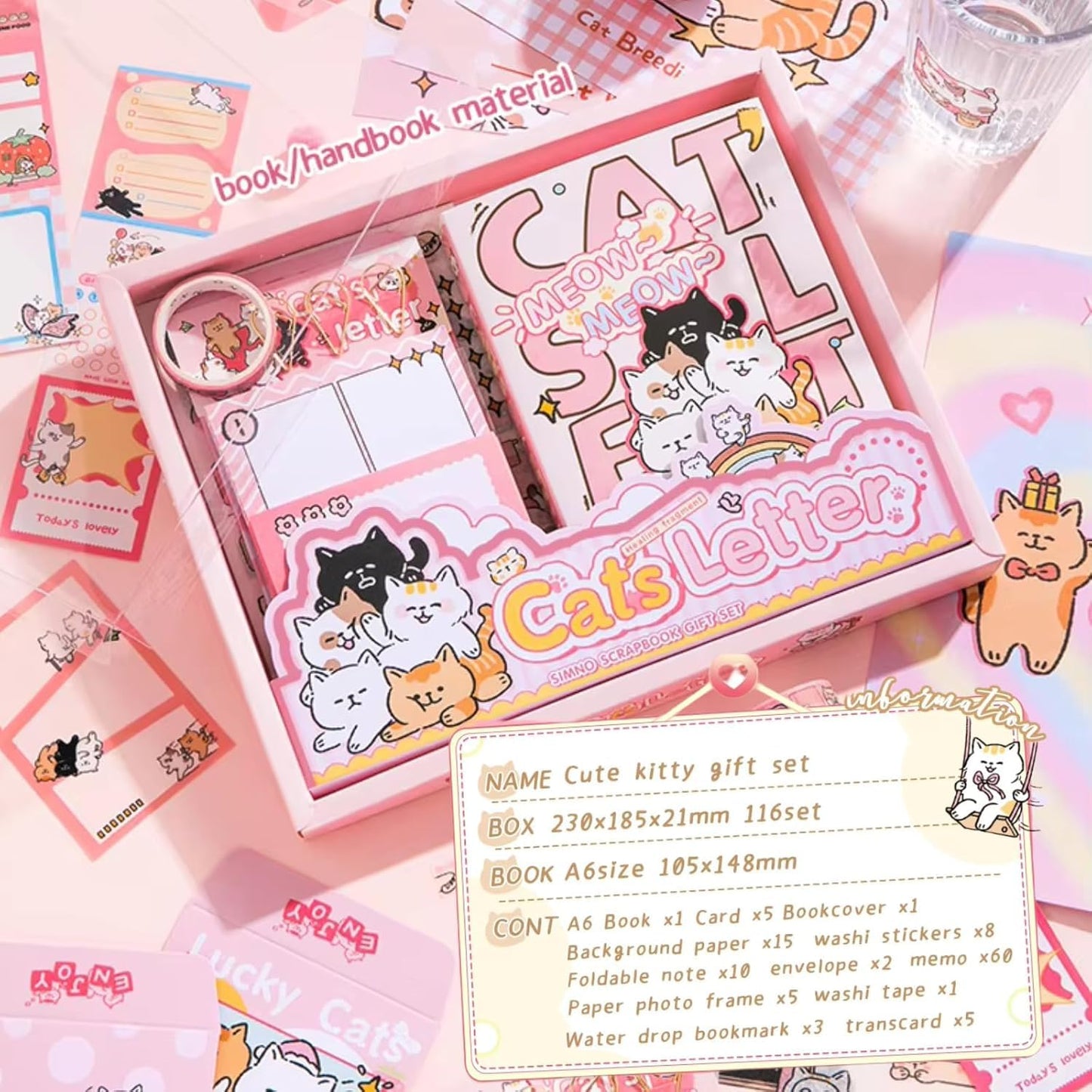 Cats Letter Scrapbook Kit