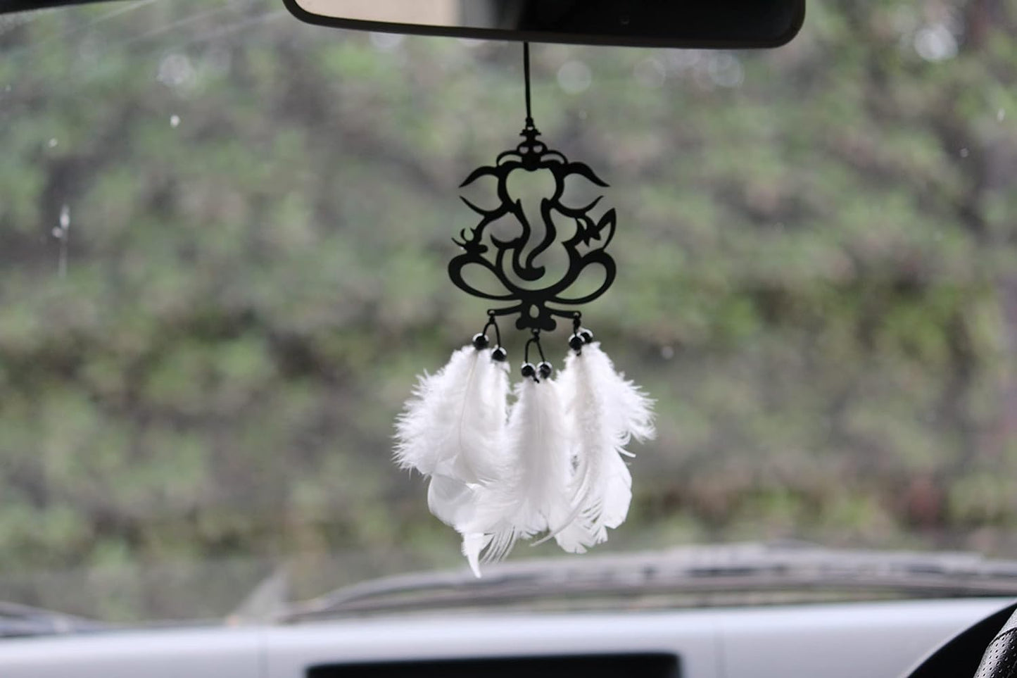 Shree Ganesh Dream Catcher for Car's Interior Mirror