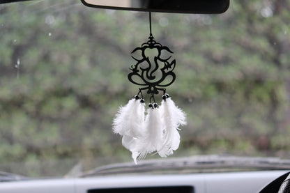 Shree Ganesh Dream Catcher for Car's Interior Mirror