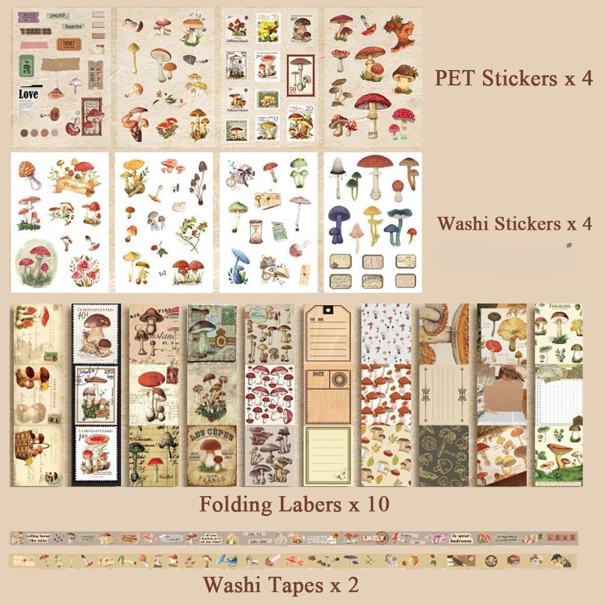 Mushroom Scrapbook Kit