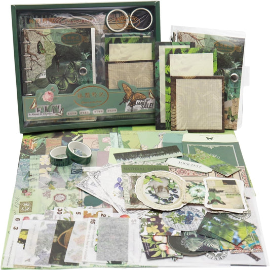 Green Butterfly Scrapbook Kit