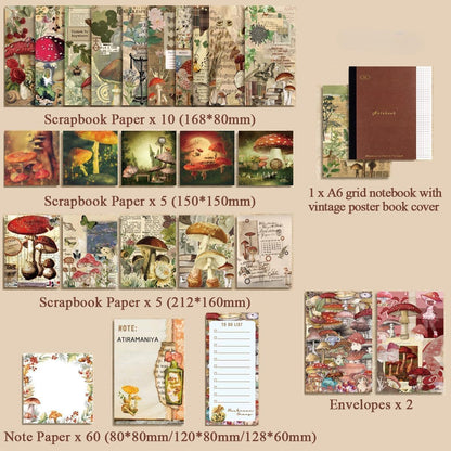 Mushroom Scrapbook Kit