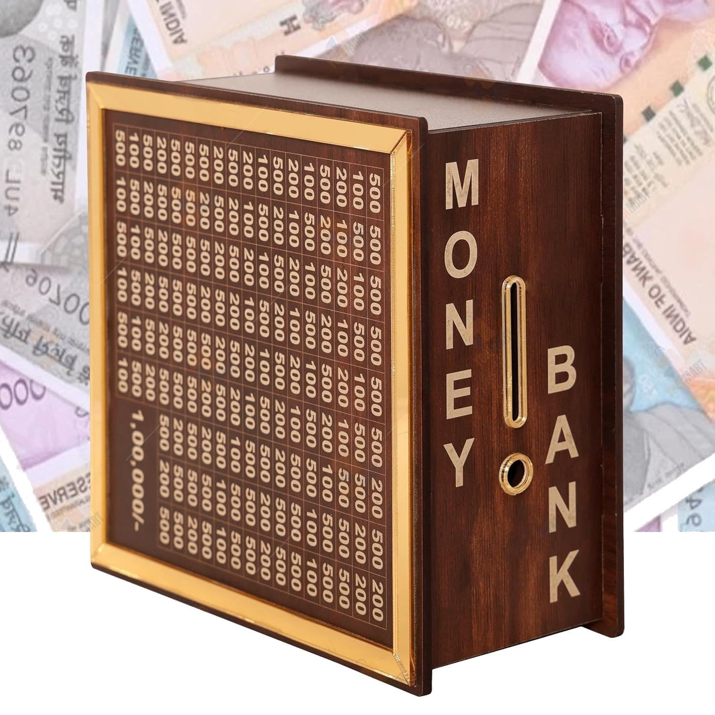 Wooden Money Saving Box Model-2