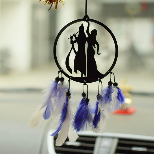 Radhekrishna Dream Catcher for Car's Interior Mirror