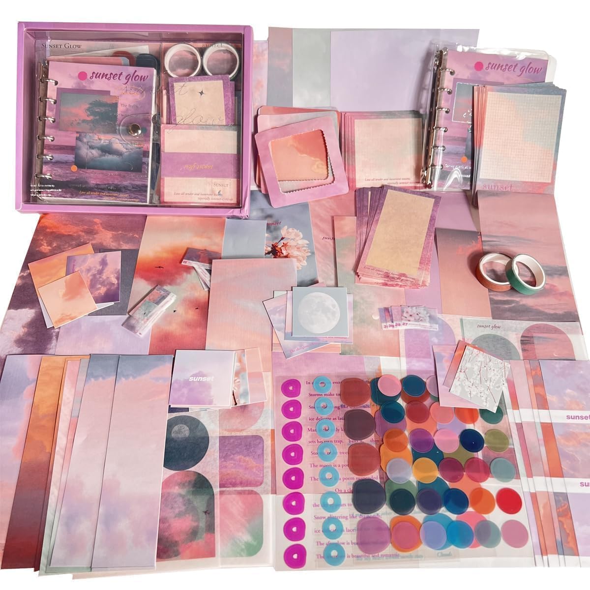 Sunset Glow Dark Scrapbook Kit