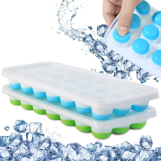 21 Silicone Ice Cube Trays Pcs-1