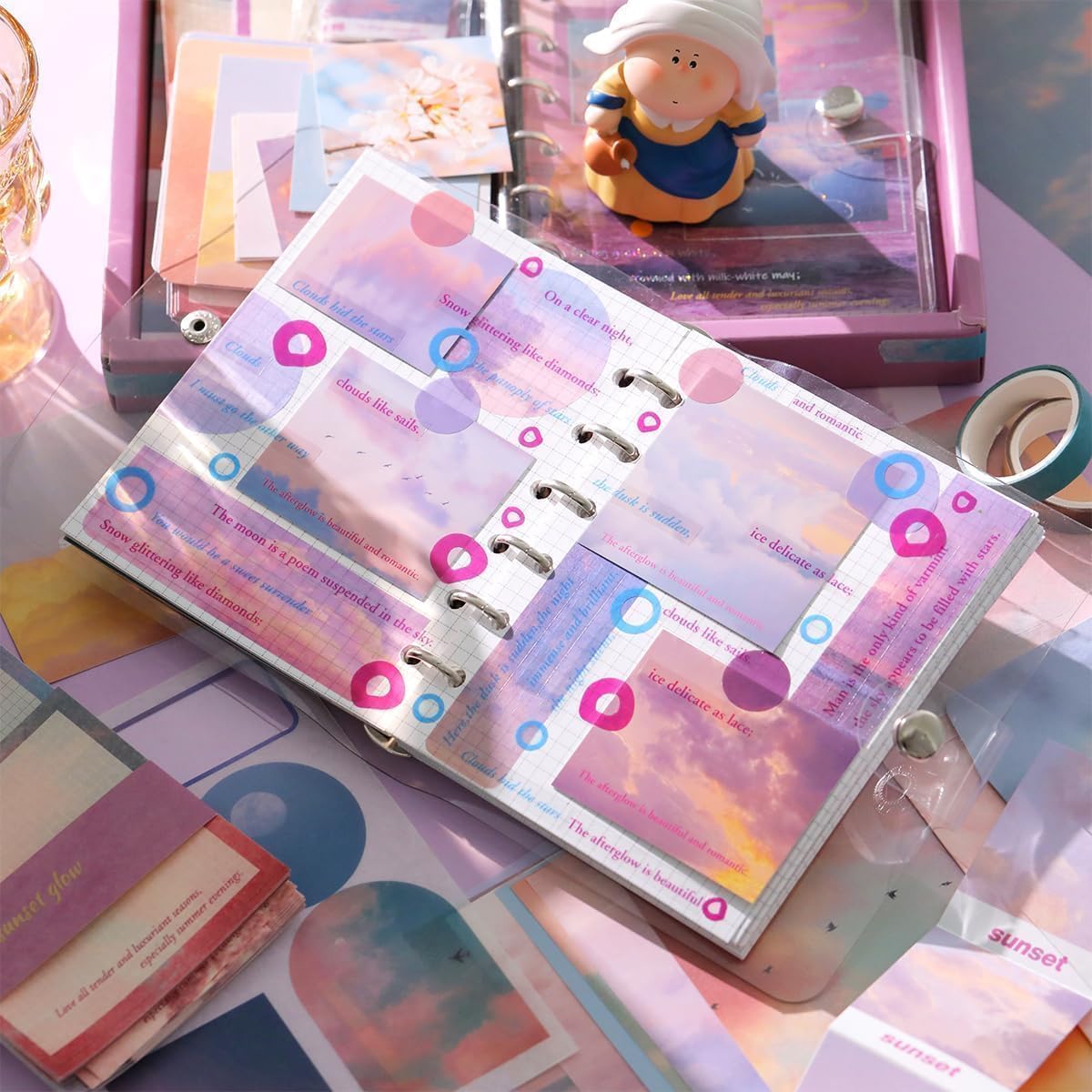 Sunset Glow Dark Scrapbook Kit