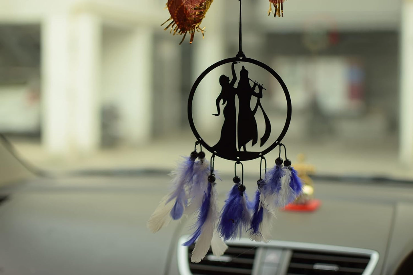 Radhekrishna Dream Catcher for Car's Interior Mirror