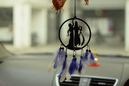Radhekrishna Dream Catcher for Car's Interior Mirror