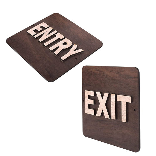 Entry Exit Sign Board