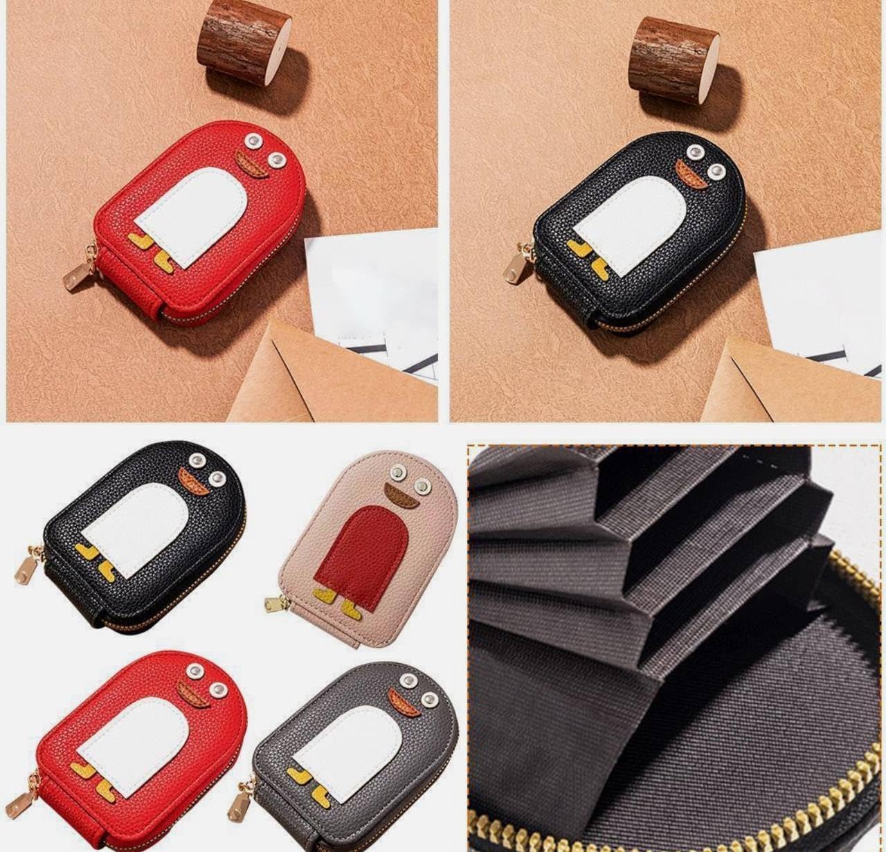 Cartoon Penguin Card Holder