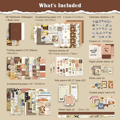 Brown Scrapbook Kit