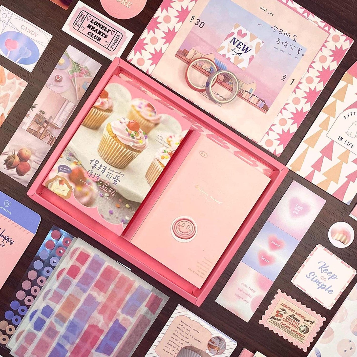Pink ice Creem Scrapbook Kit