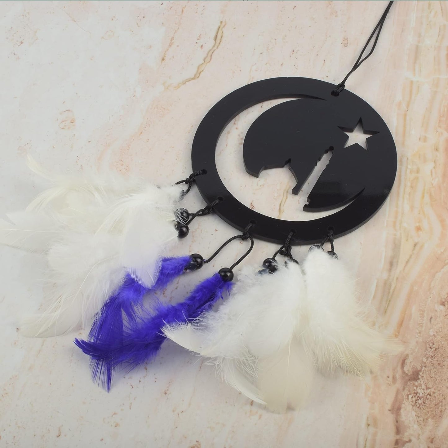 Chand Tare Dream Catcher for Car's Interior Mirror