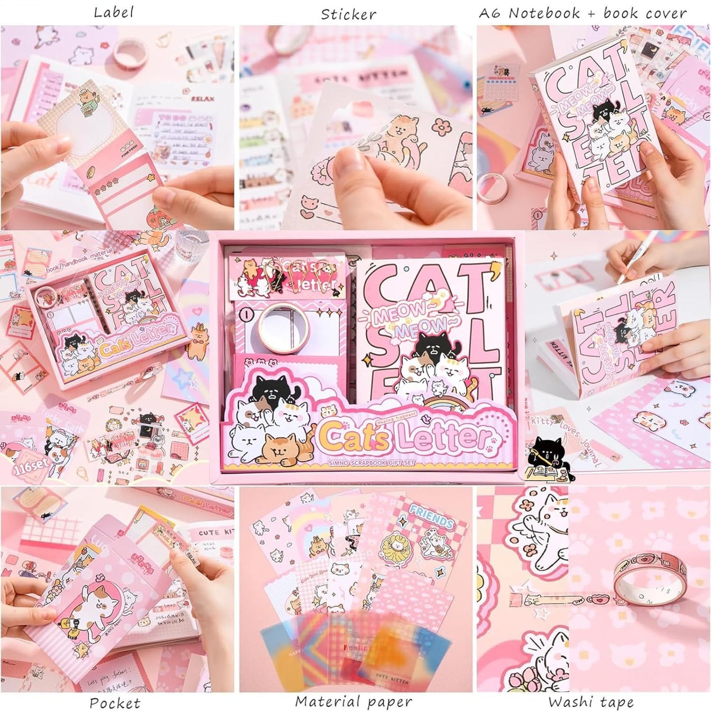 Cats Letter Scrapbook Kit