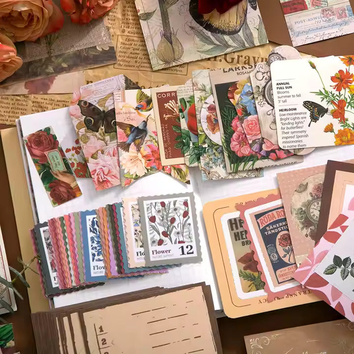 Red Flower Scrapbook Kit
