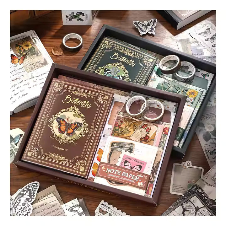 Butterfly Brown Scrapbook Kit