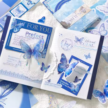 Butterfly Blue Scrapbook Kit