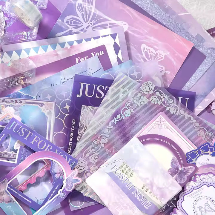 Butterfly Purple Scrapbook Kit