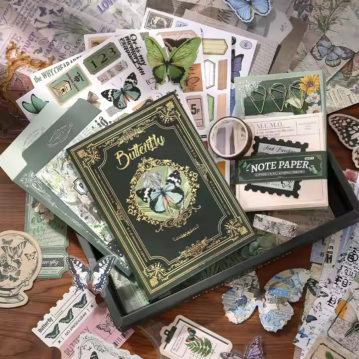 Butterfly Green Scrapbook Kit