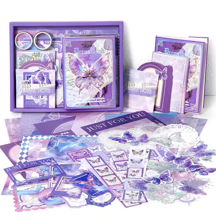 Butterfly Purple Scrapbook Kit
