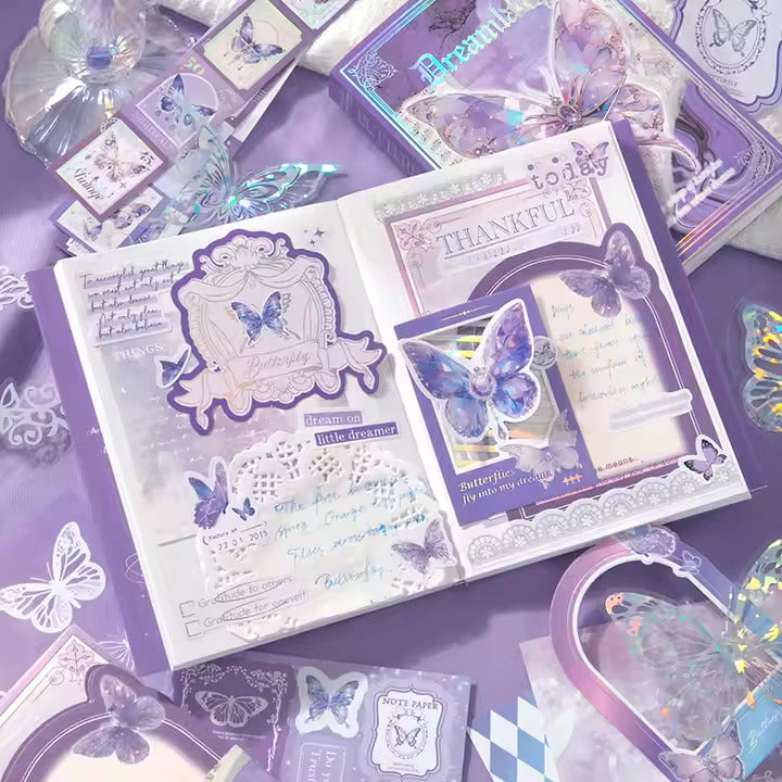 Butterfly Purple Scrapbook Kit