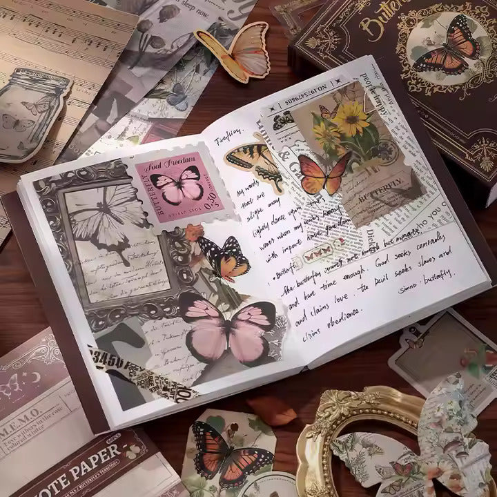 Butterfly Brown Scrapbook Kit