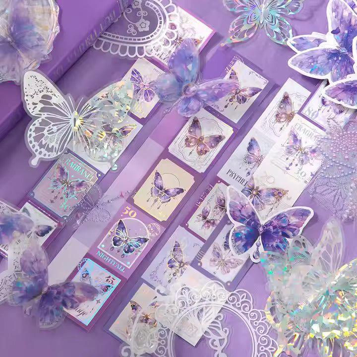 Butterfly Purple Scrapbook Kit