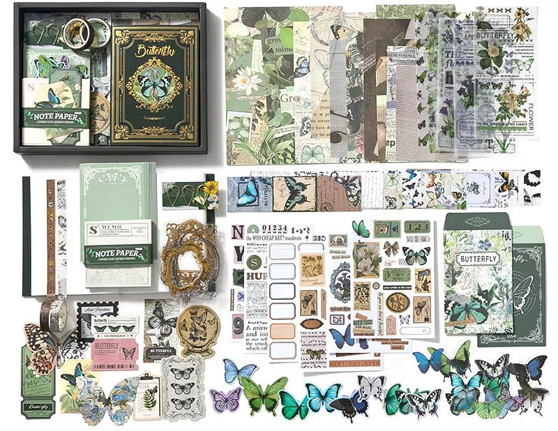 Butterfly Green Scrapbook Kit