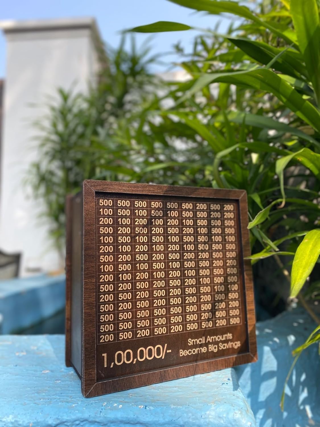 Wooden Money Saving Box Model-1